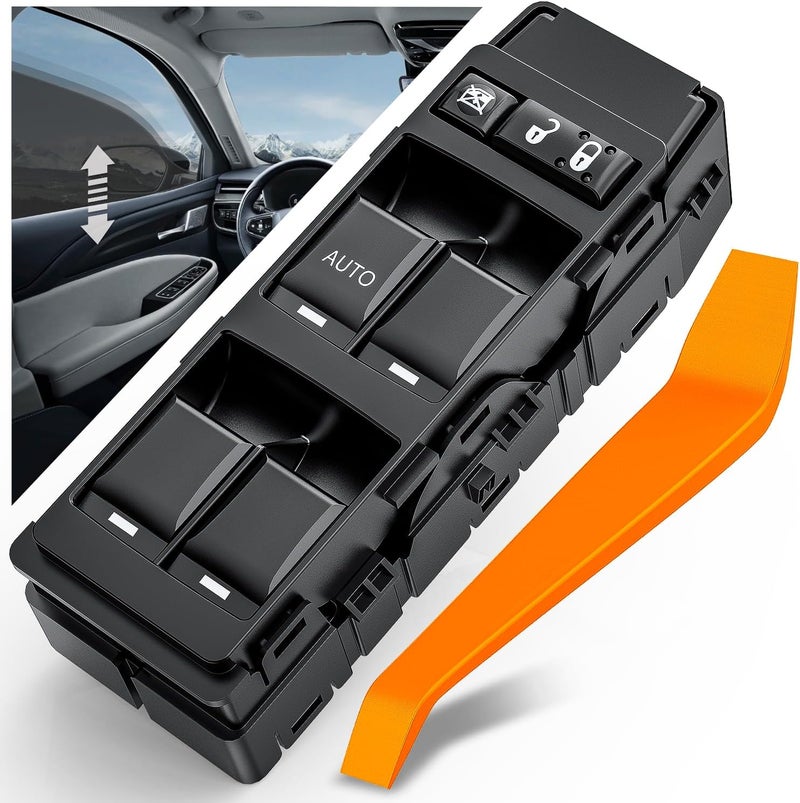 Nilight Power Master Window Switch Compatible with 2011 2012 2013 Chrysler 200 2007-2010 300 Sebring & Dodge Charger 2008-2013 Avenger 2006-2009 Mitsubishi Raider 2010 Ram Dakota Windows Switches - Image 1